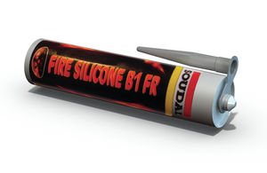 Fire resistant silicone sealant. 